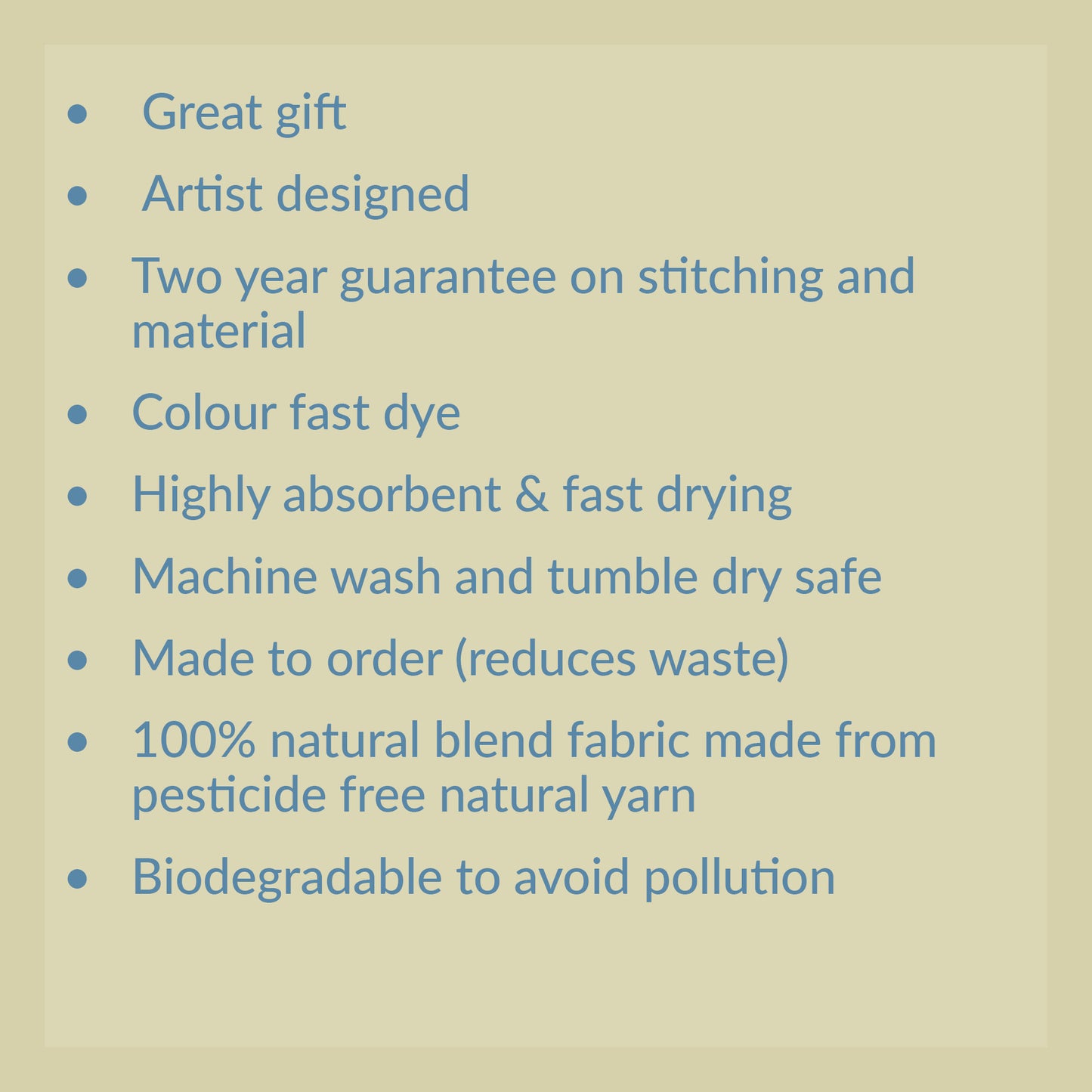 Fortitude Hand Drawn Protea Tea Towel, 100% Cotton