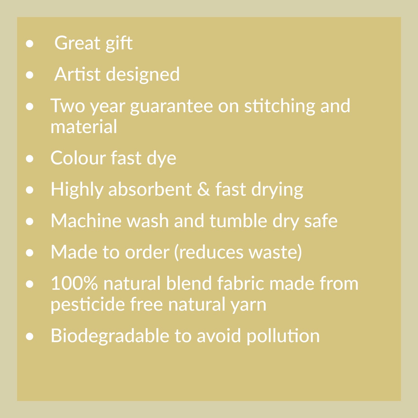 Coral protea Tea Towel Original Watercolour, Sustainable Cotton