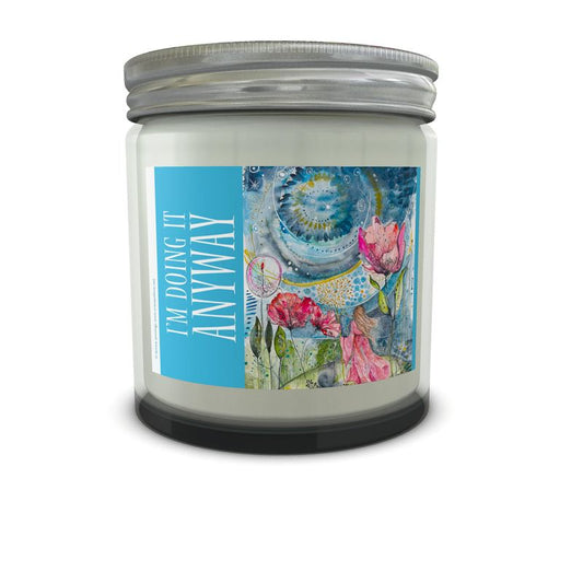 Candle, 'I'm Doing it Anyway', Gift for under £20