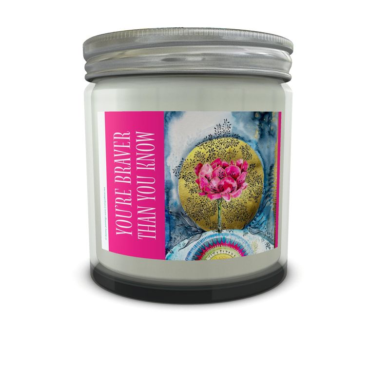 Candle, 'You're Braver than you know', Gift under £20