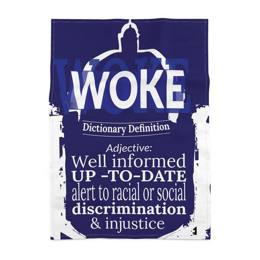'Woke' The Oxford Definition Tea Towel by Bonny Jennings