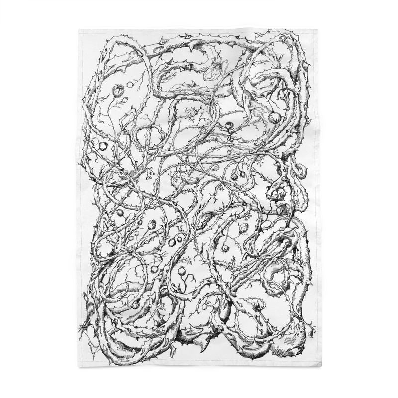Entangled Rose – 100% Cotton, Artist Designed Tea Towel