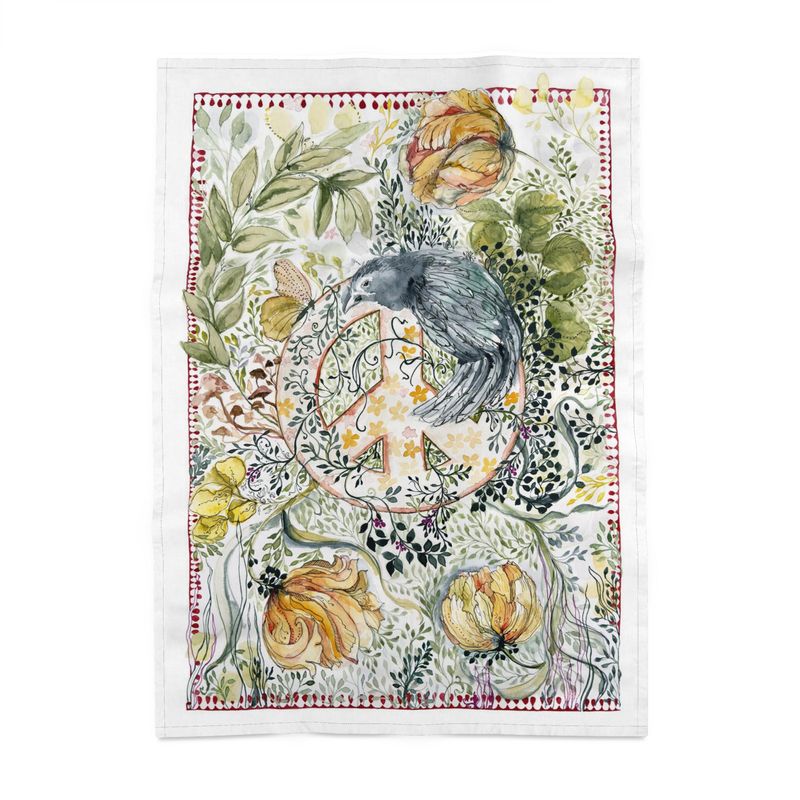 Watching, 100% Cotton tea towel by Bonny Jennings