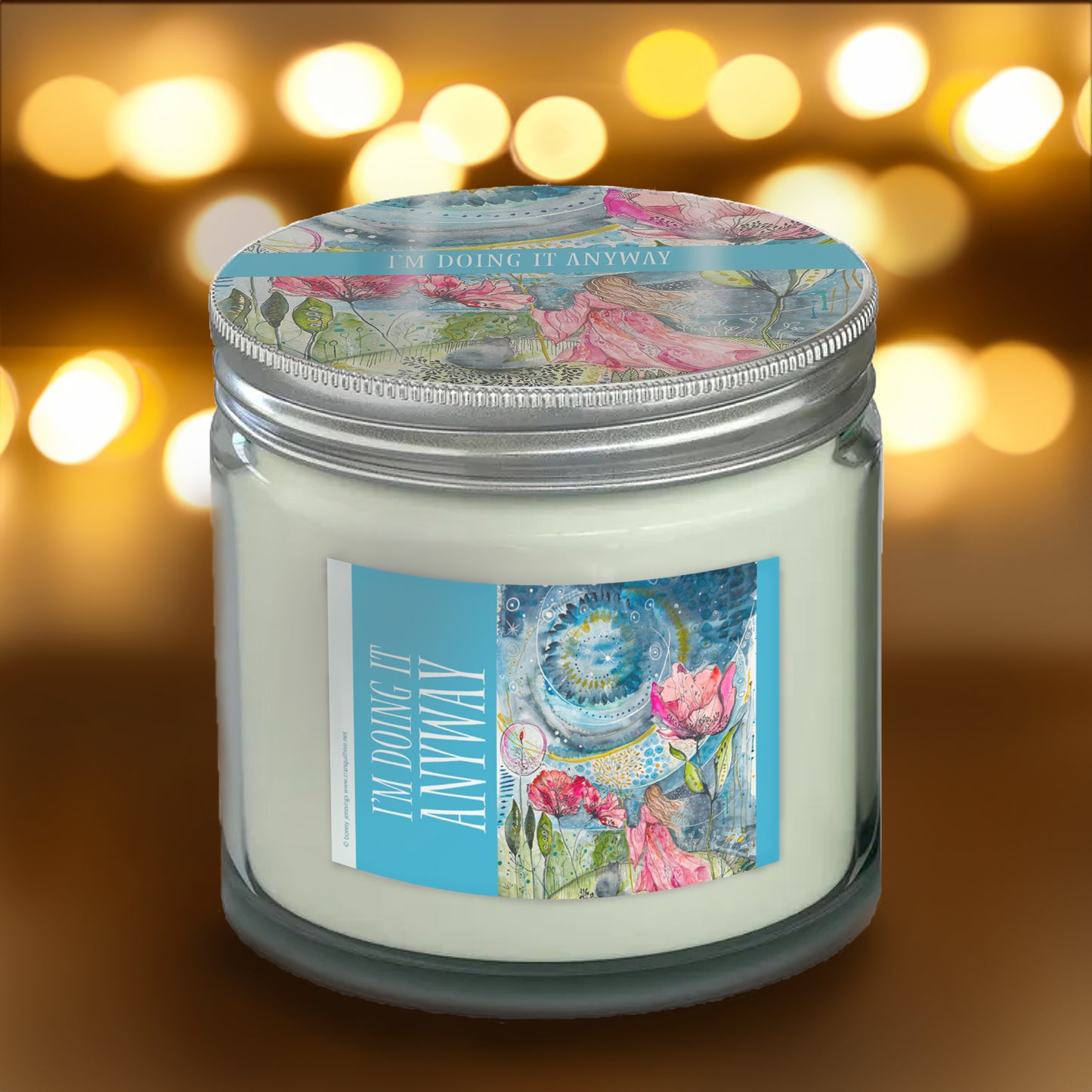 Candle, 'I'm Doing it Anyway', Gift for under £20