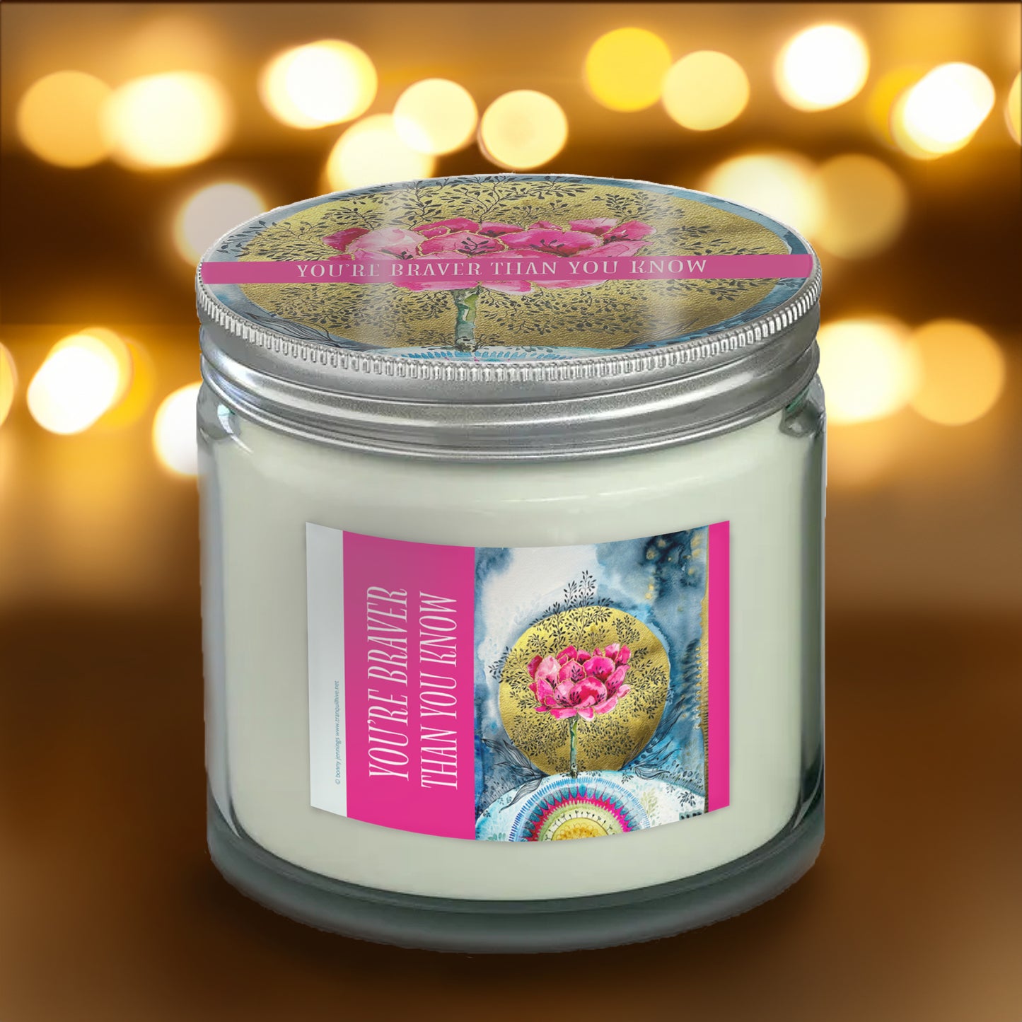 Candle, 'You're Braver than you know', Gift under £20