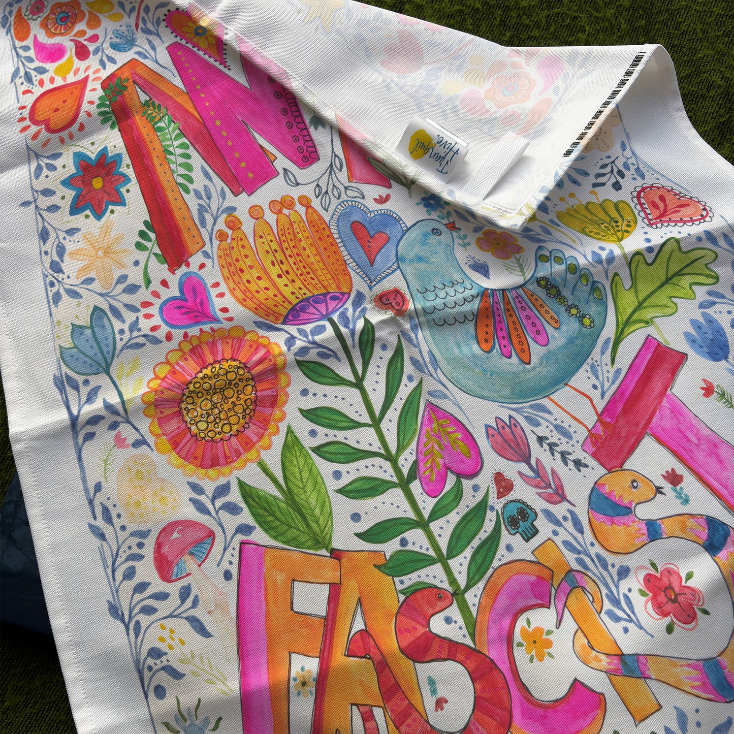 Antifa, 100% cotton tea towels by Bonny Jennings