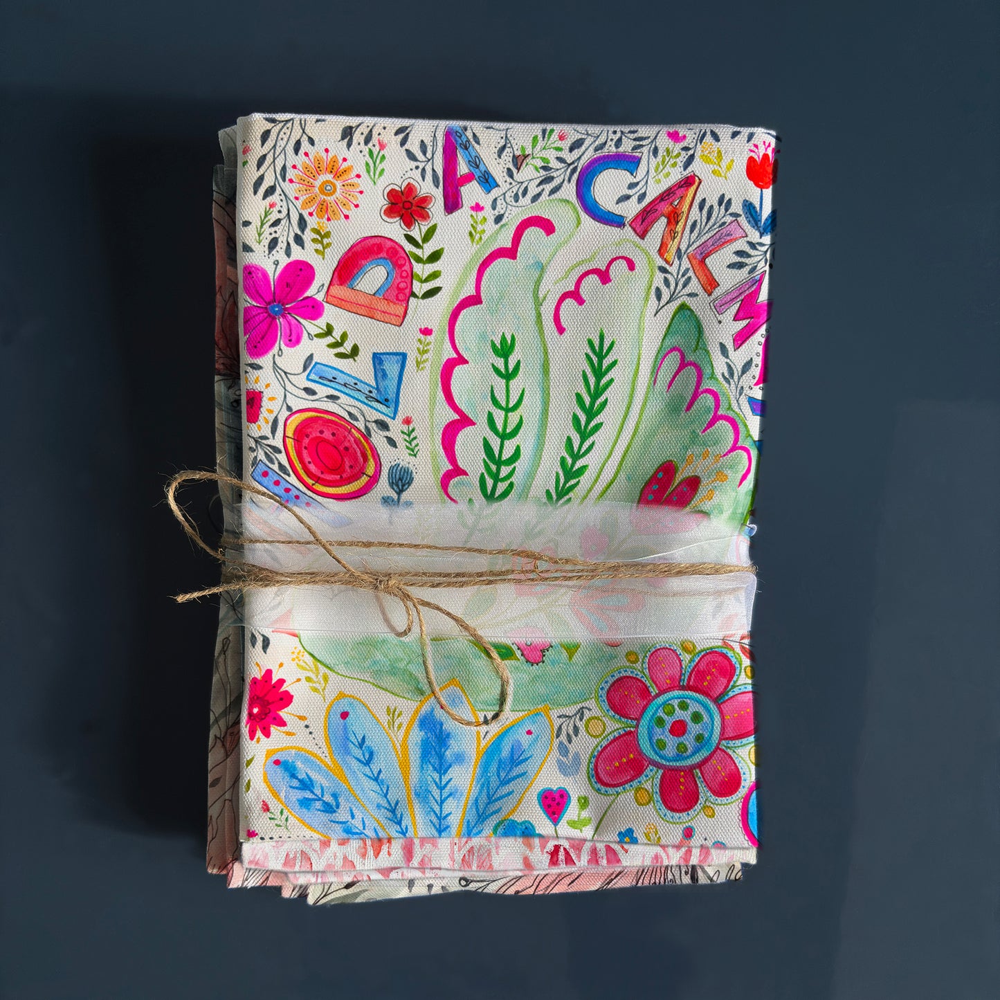 Hold a Calm Mind, 100% Cotton tea towel by Bonny Jennings