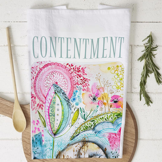 Contentment _ A Gathering Joy Tea Towel