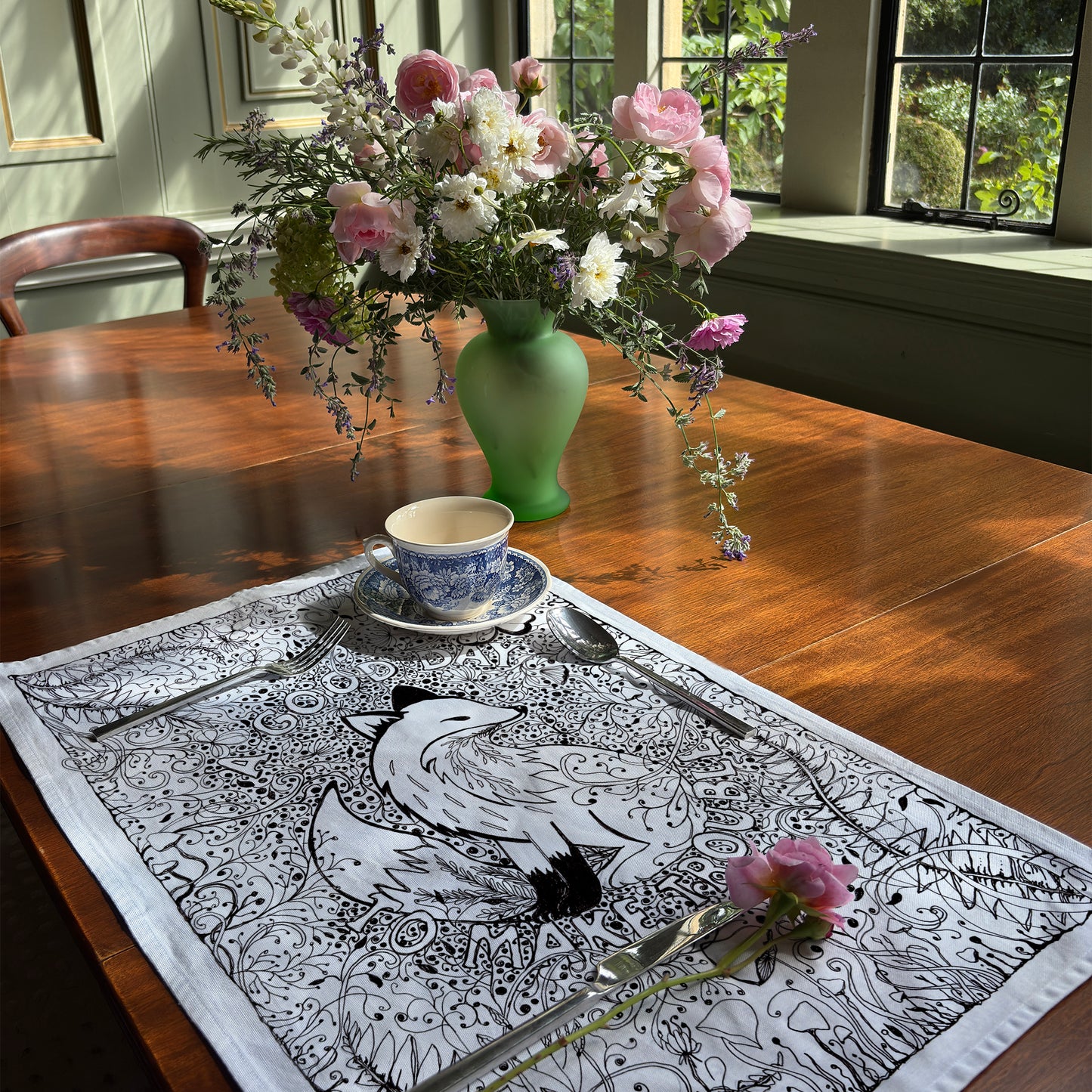 'A Good Day to Make Trouble' Tea Towel - Artist Drawn, 100% Cotton.