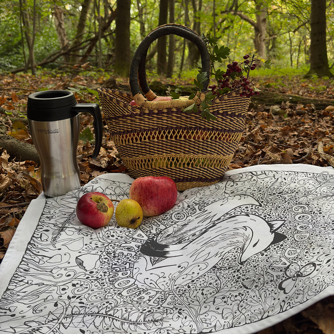 'A Good Day to Make Trouble' Tea Towel - Artist Drawn, 100% Cotton.