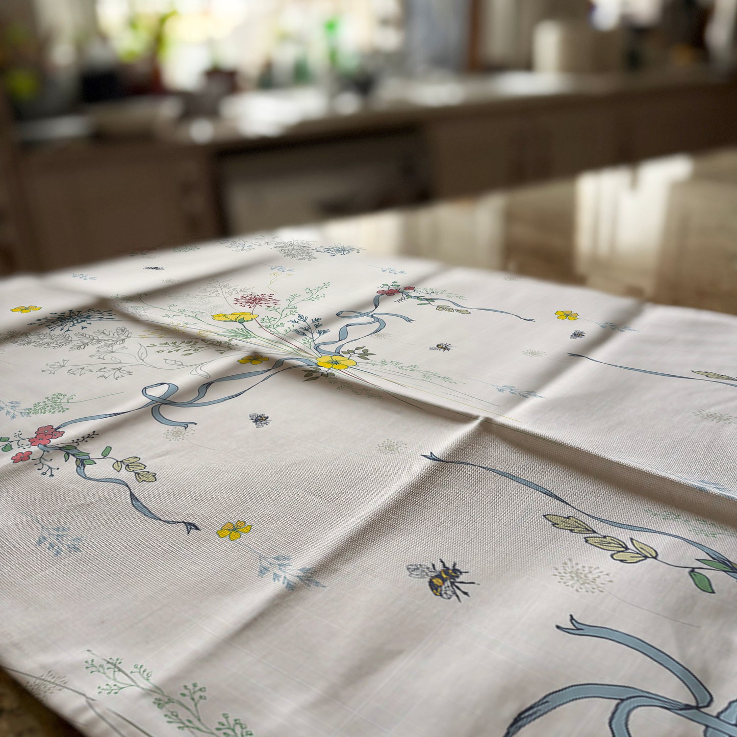 Meadow Posy Tea Towel – 100% Cotton, Artist Designed