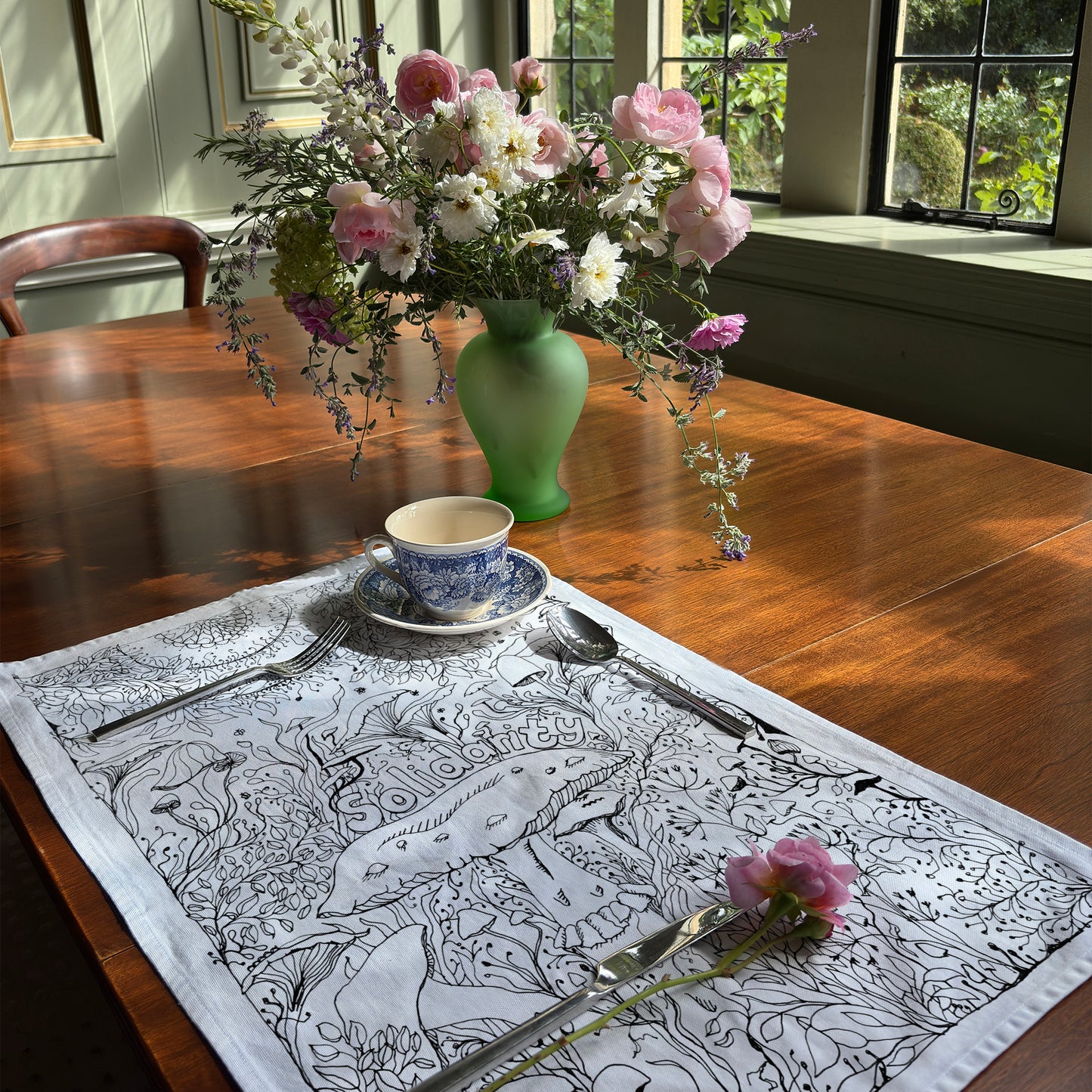 'Solidarity' Tea Towel - Artist Drawn, 100% Cotton