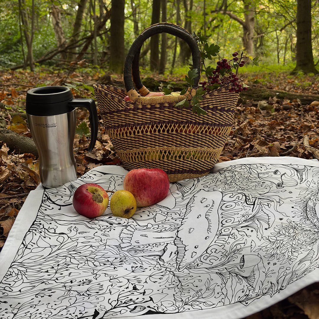 'Solidarity' Tea Towel - Artist Drawn, 100% Cotton