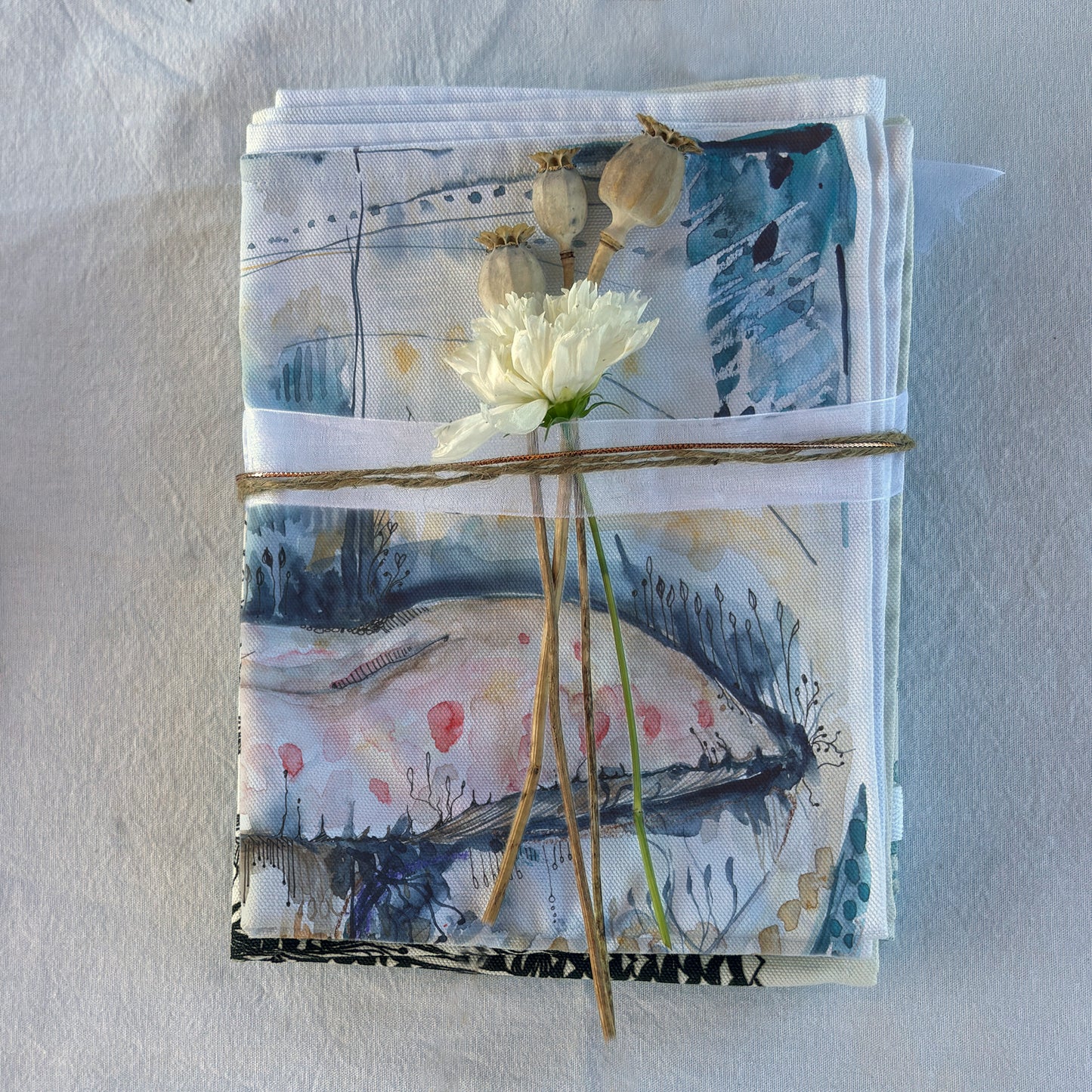 Woodland Mushroom – 100% Cotton, Artist Designed Tea Towel