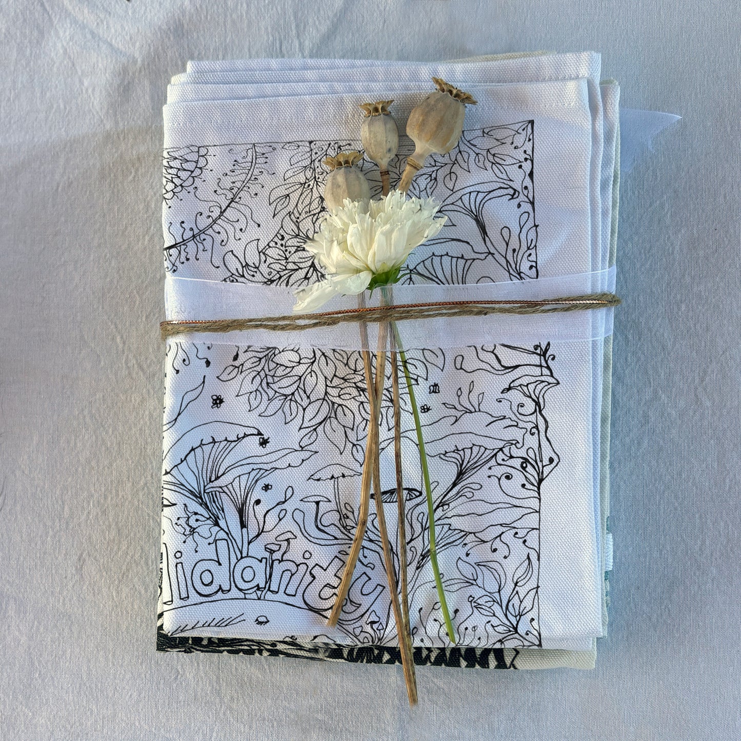 'Solidarity' Tea Towel - Artist Drawn, 100% Cotton