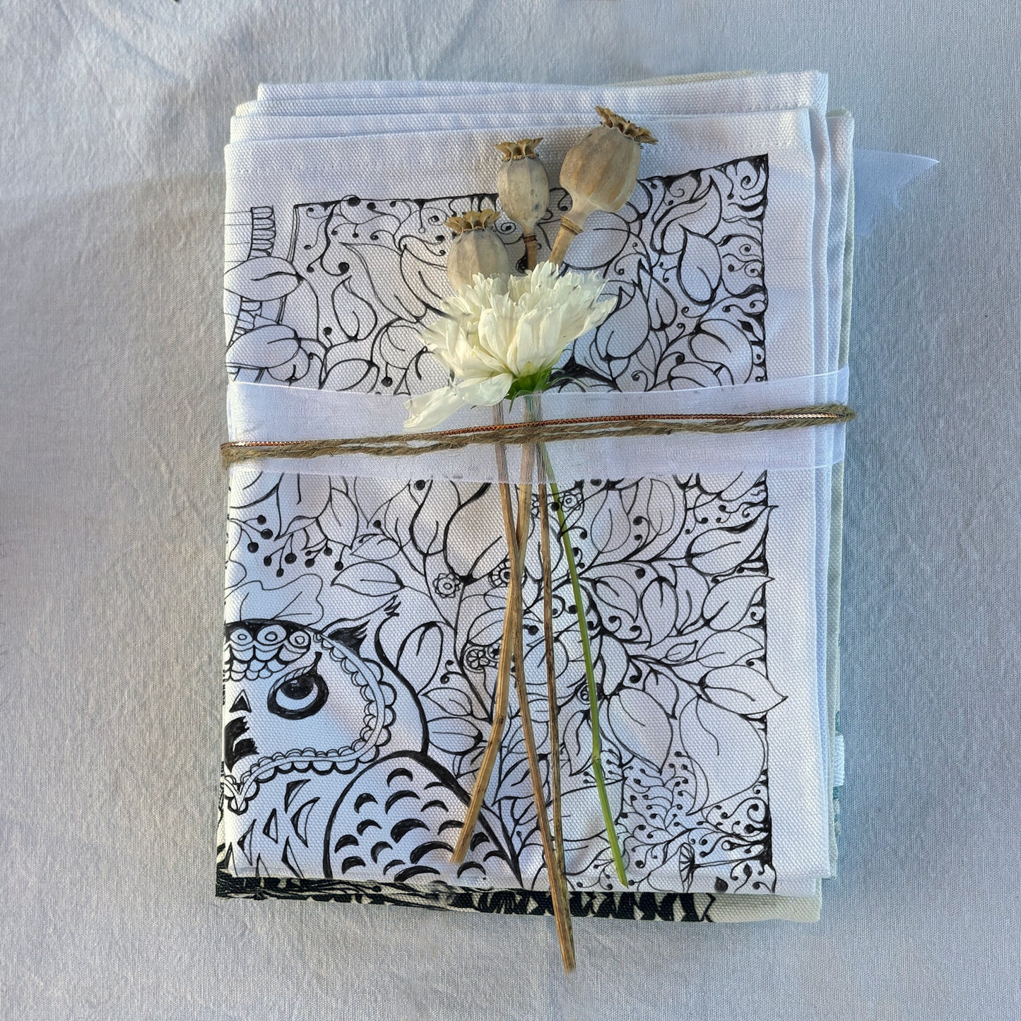 'Feminism is for Everyone' Tea Towel - Artist Drawn 100% Cotton