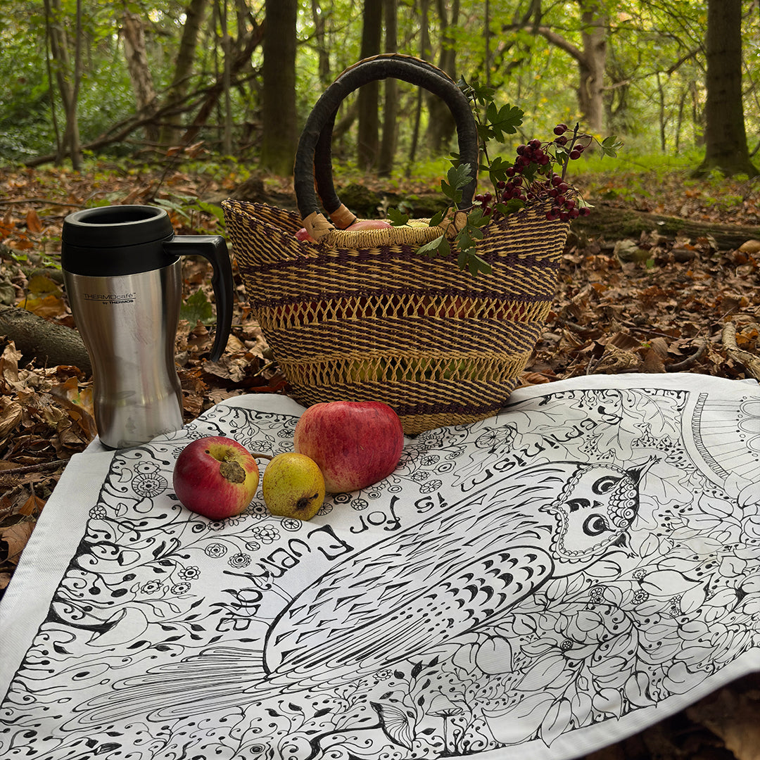 'Feminism is for Everyone' Tea Towel - Artist Drawn 100% Cotton