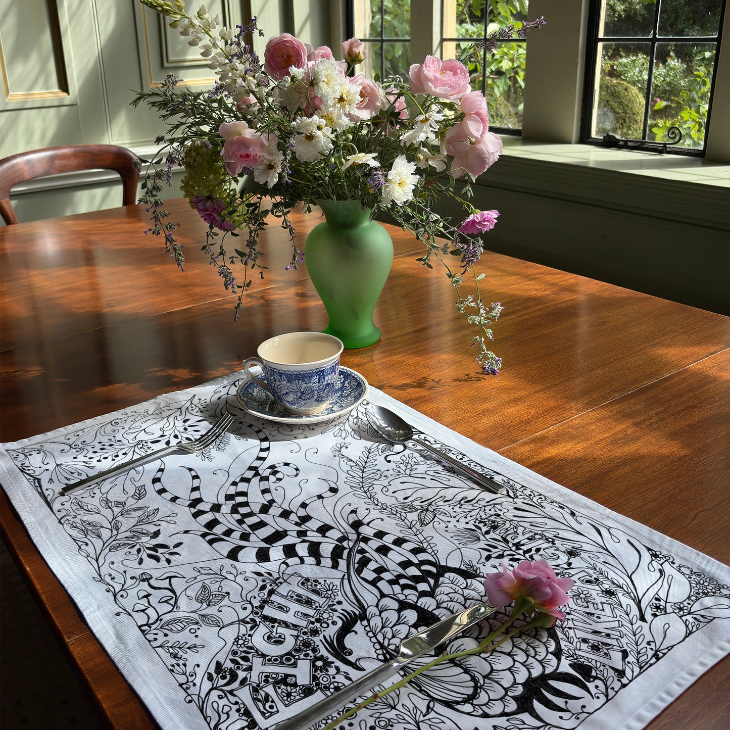 'Fight like a Girl' Tea Towel - Artist Drawn, 100% Cotton