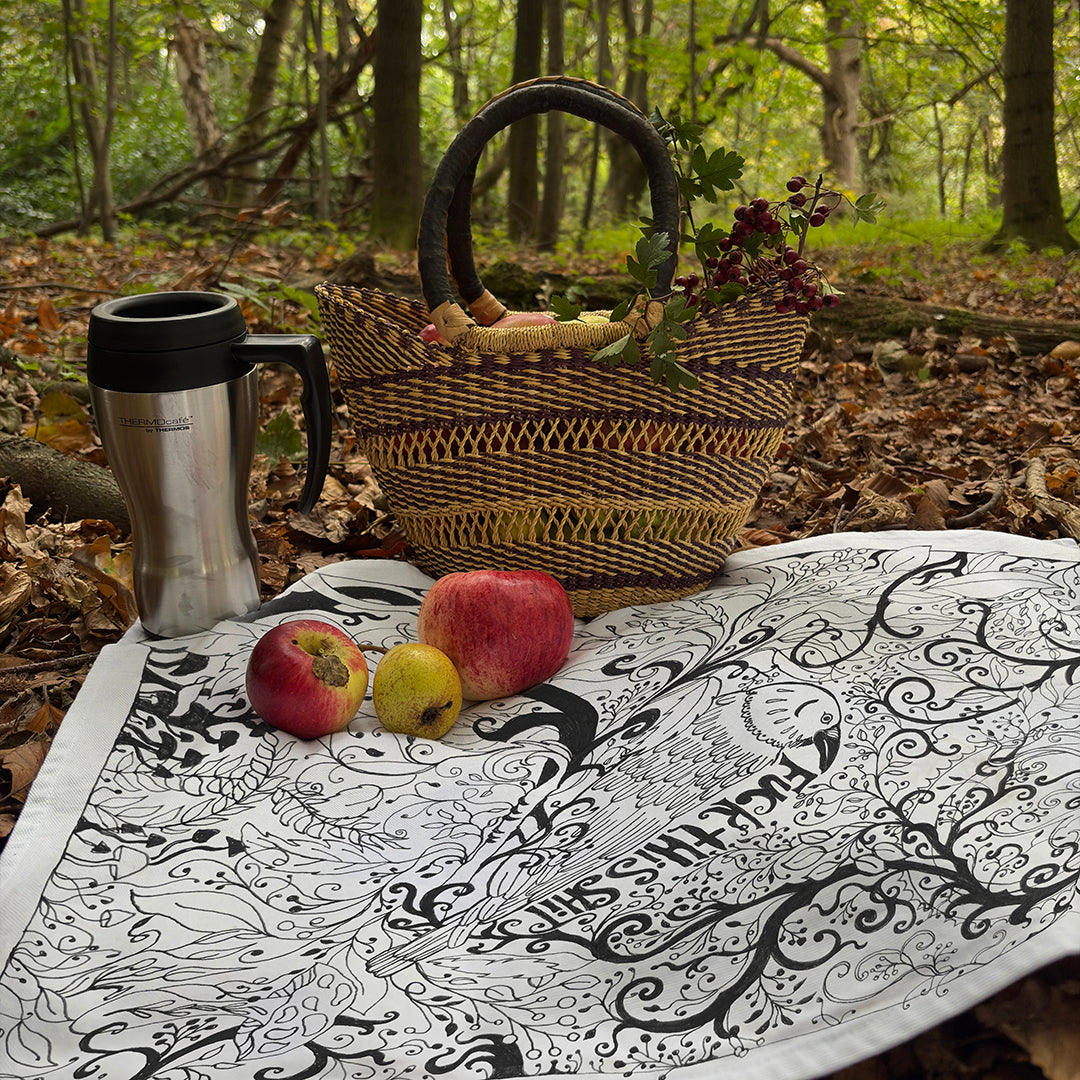 'Fuck this Shit' Tea Towel - Artist Drawn, 100% Cotton