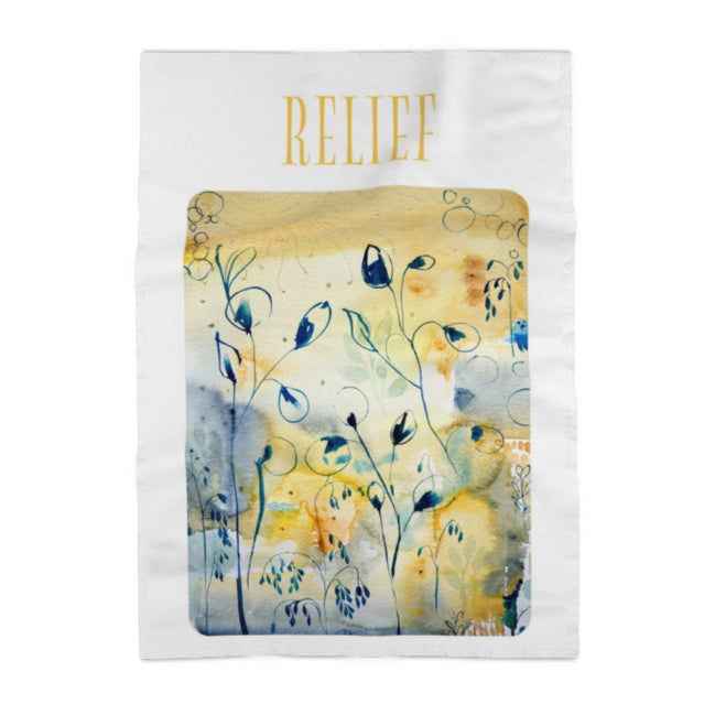 'Relief', A Gathering Joy Designer Cotton tea towel