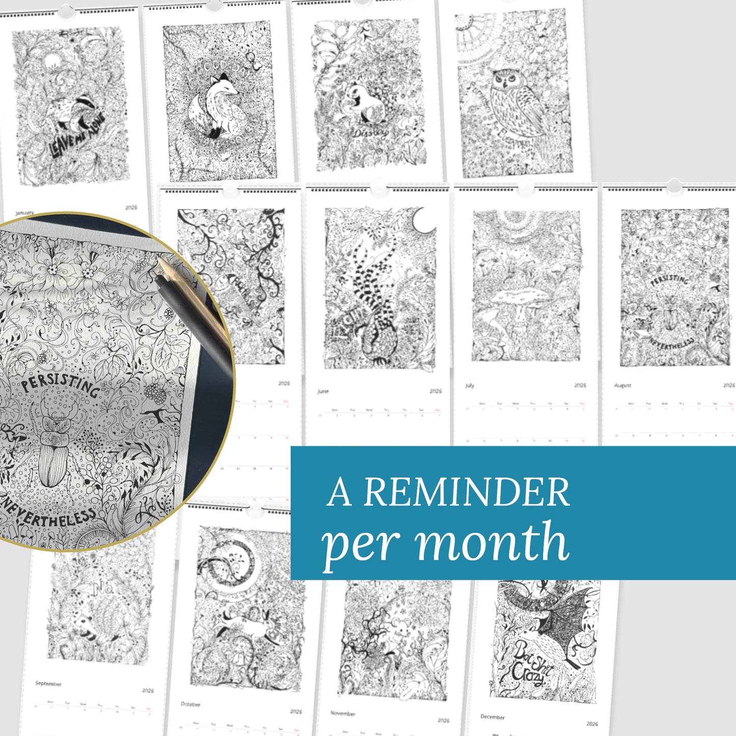 F£$%k this Sh£$% Calendar Woodland Creatures