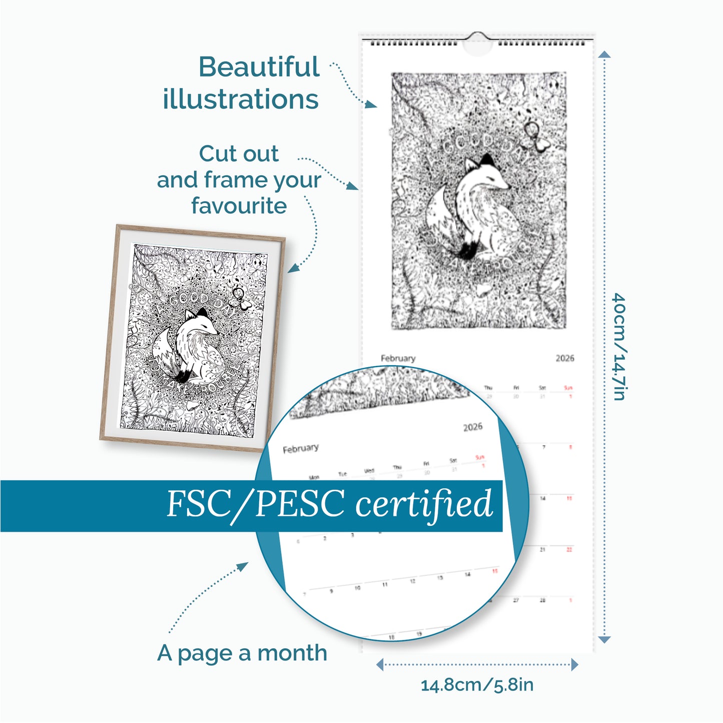 F£$%k this Sh£$% Calendar Woodland Creatures